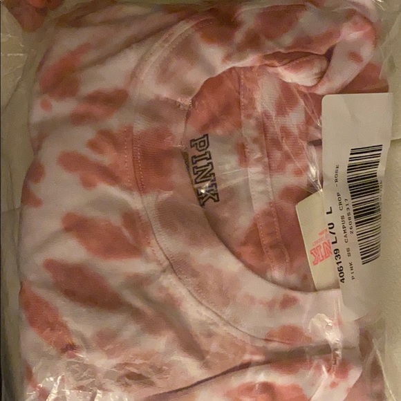 PINK VS Rose TieDie Crop with drawstring bottom - Picture 4 of 4